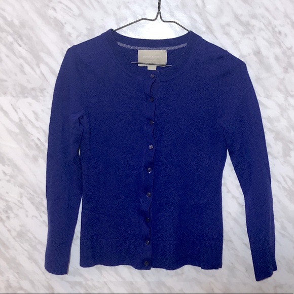 Banana Republic Sweaters - Banana Republic Royal Blue Button-Up Cardigan
